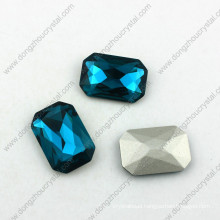 Heart Glass Stones for Jewelry Blue Glass Crystal Fancy Stone Wholesale Price